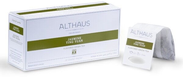 Чай зелёный Althaus Jasmine Ting Yuan, 20 пакетиков - фотография № 8