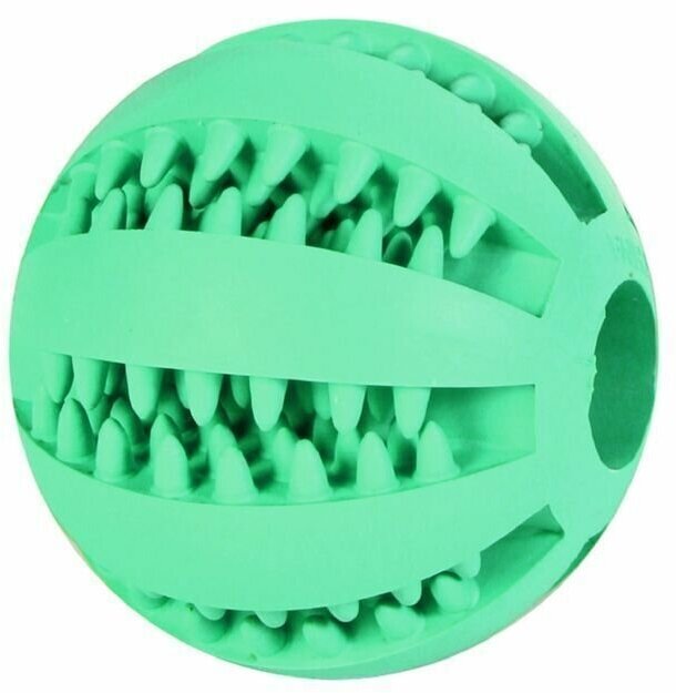 Игрушка для собаки, Мяч для бейсбола DentaFun 5см, резина, зеленый