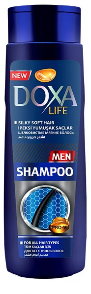 Шампунь DOXALIFE для мужчин Шелковистые мягкие волосы, 600 мл