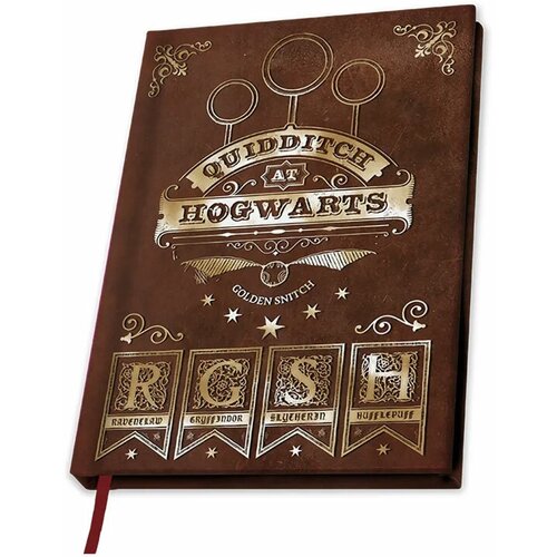 Записная книжка Harry Potter A5 Notebook Quidditch X4 ABYNOT036 записная книжка abystyle карта мародёров marauder s map гарри поттер harry potter abynot036 a5