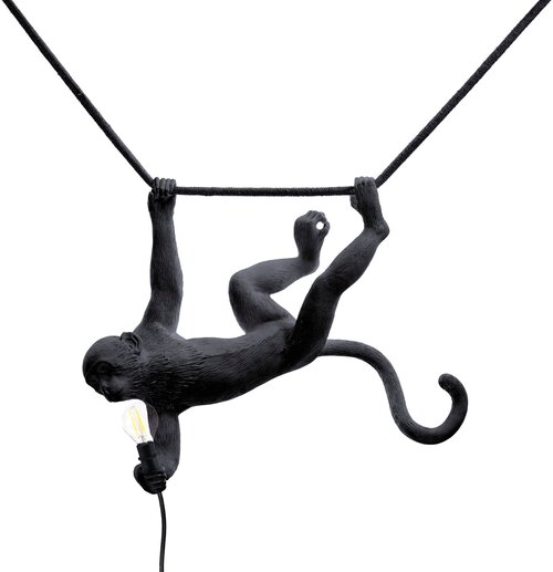 Подвесной светильник Seletti The Monkey Lamp Swing Black