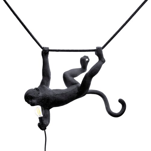 Подвесной светильник Seletti The Monkey Lamp Swing Black