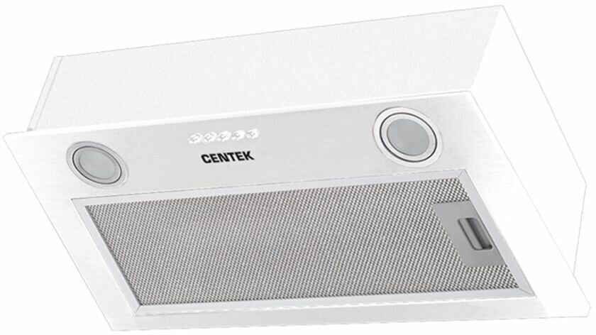 Встраиваемая вытяжка CENTEK CT-1850-52 управление кнопочное белый