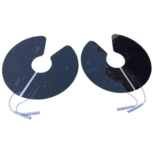 Микротоковые токопроводящие электроды для женской груди для миостимуляции диаметр 16 см (пара)