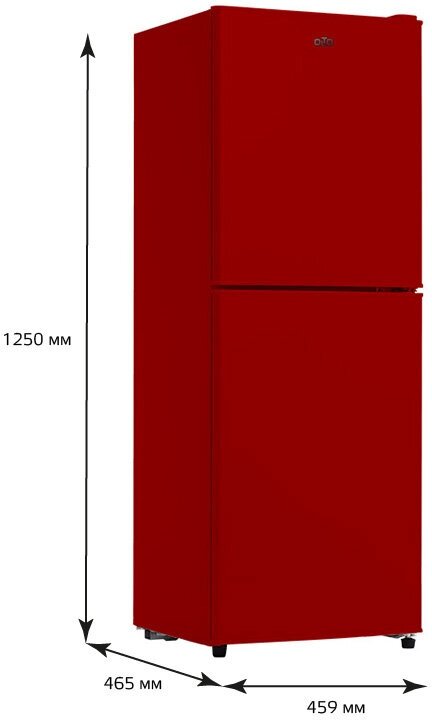 Холодильник отдельностоящий OLTO RF-160C RED - фотография № 3
