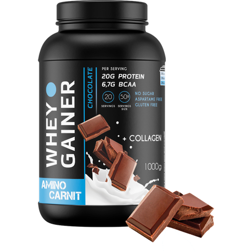 AminoCarnit Whey Gainer 1000 гр. шоколад