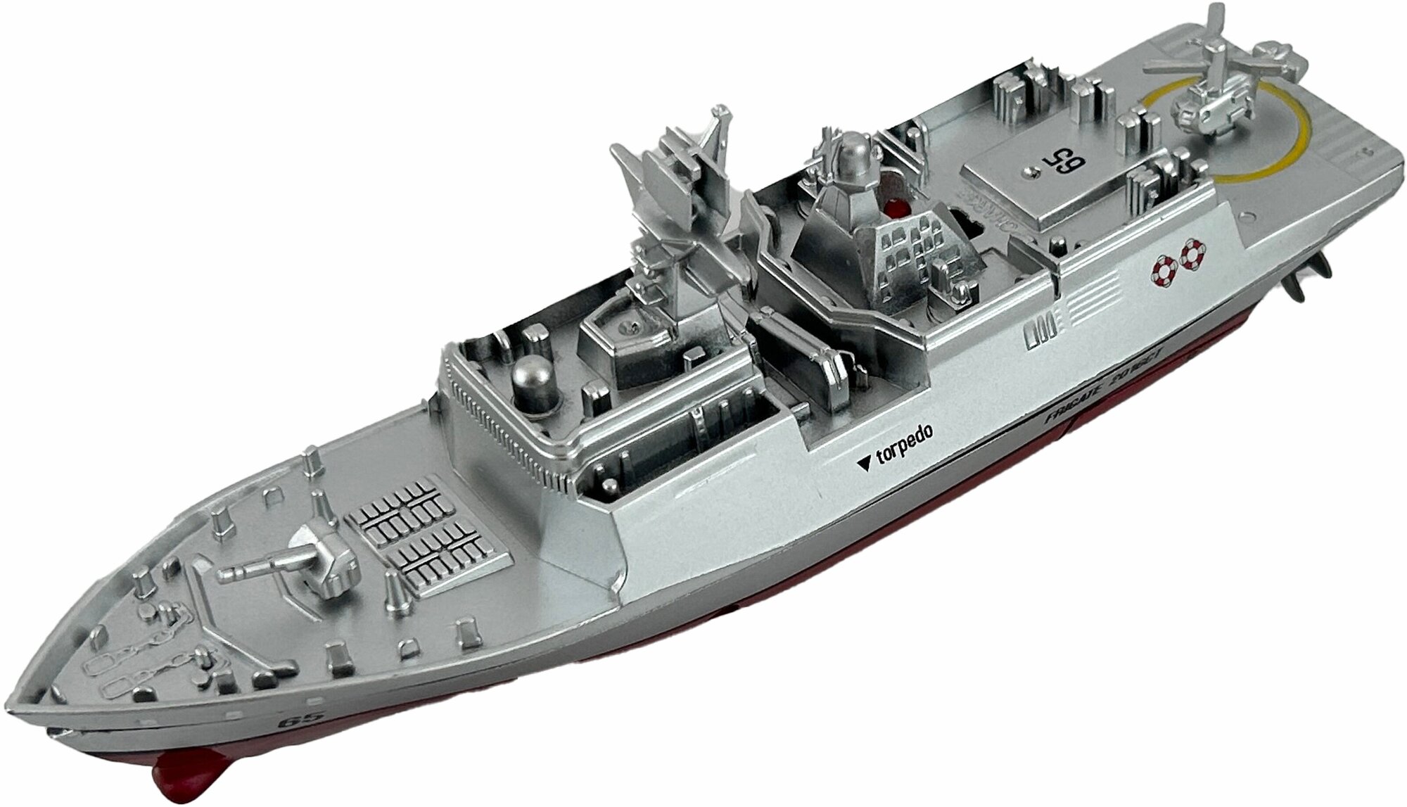 Катер фрегат на радиоуправлении Frigate (2.4G, 14см)-GREY