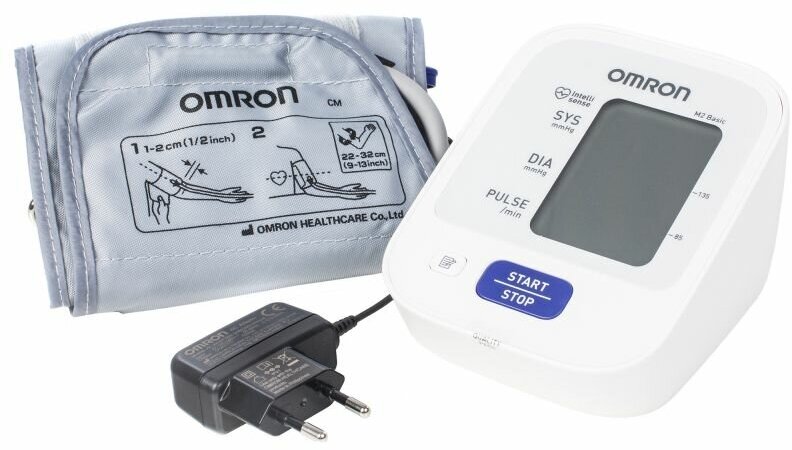 Тонометр Omron M2 Basic + средняя манжета HEM 7121-ARU