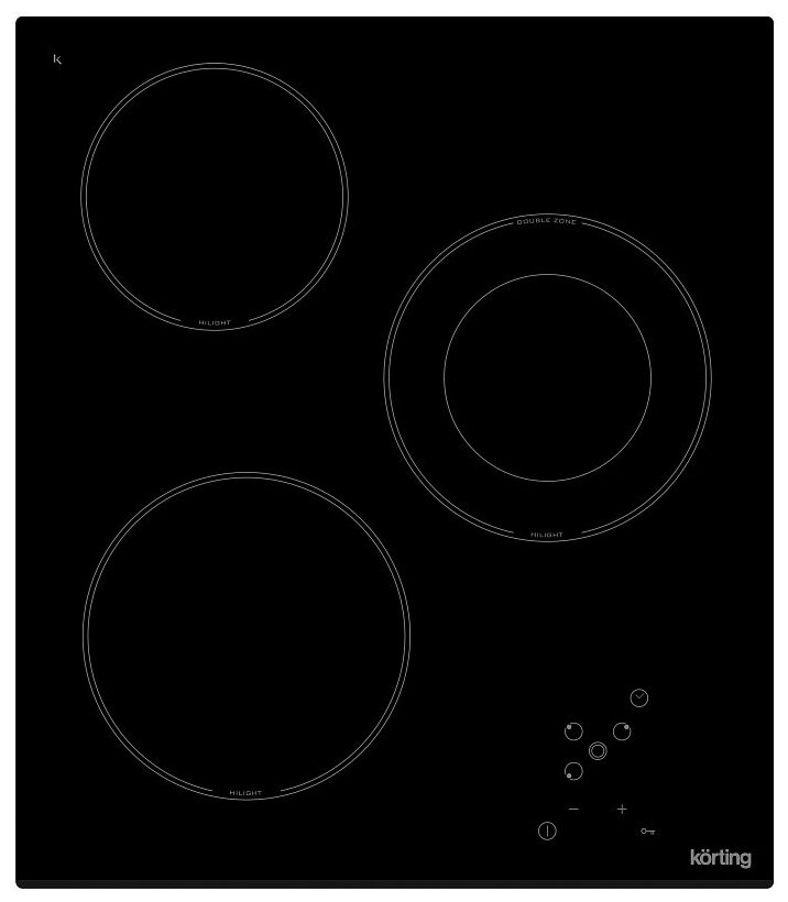 Электрическая варочная панель Korting HK 43051 B - фотография № 1