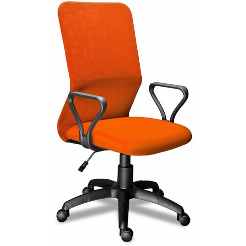 Компьютерное офисное кресло Мирэй Групп МГ-21 самба, Топган, Сетка, Оранжевое