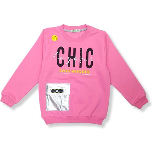 фото Толстовка , размер 140 см, розовый нет