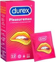 Презервативы Durex Pleasuremax рельефные с ребрами и пупырышками 12 шт.