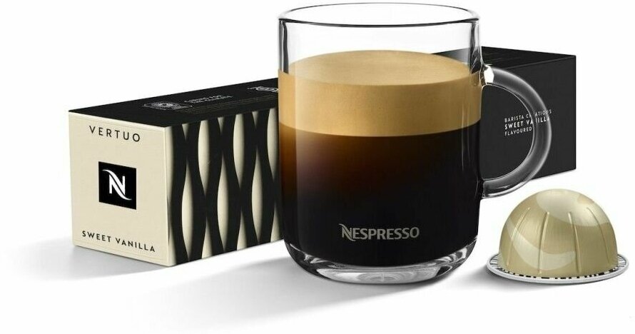 Кофе в капсулах Nespresso бленд Sweet Vanilla для кофемашин Vertuo 10 капсул - фотография № 7