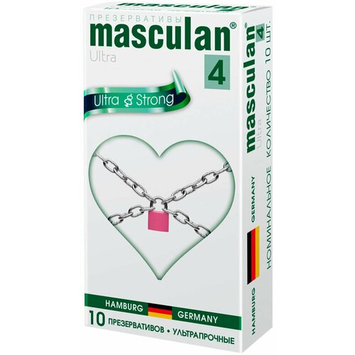 Презервативы masculan 4 Ultra Strong, 10 шт.