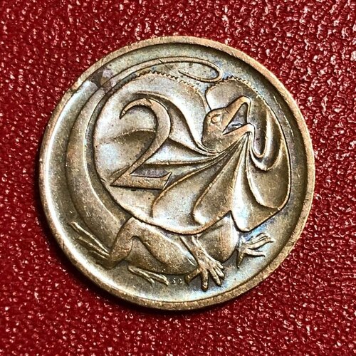 Монета Австралия 2 цента 1994 год #4-7 2 цента 1966 австралия