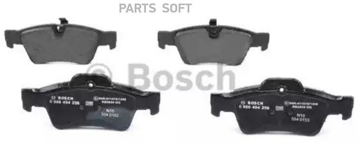 BOSCH 0986494256 0 986 494 256_=13.0460-7219.2=991 10 ! колодки дисковые з.\ MB C219/W164/X164/W251/V251 04>