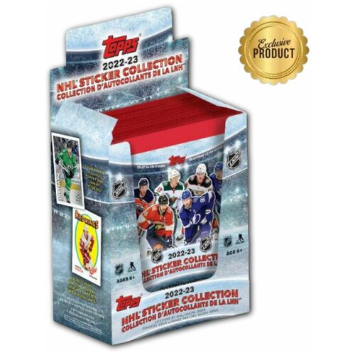 Блок наклеек НХЛ 2022-23 (50 пакетиков) / Topps NHL Sticker Collection / Новая хоккейная коллекция для любителей панини