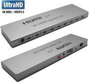 HDMI-разветвитель 4K/60Hz, HDR 1 вход/8 выходов, HDMI 2.0, EDID, RS232 | ORIENT HSP0108H-2.0