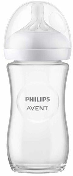 Бутылочка для кормления стеклянная с 1+ мес. Natural Response Philips Avent 240мл (SCY933/01)