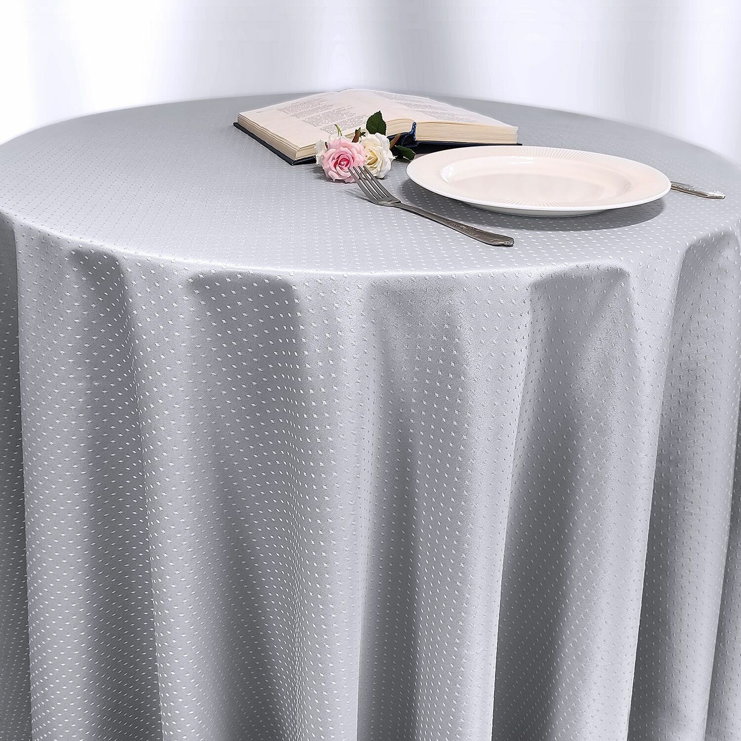 фото Скатерть круглая дизайн 1929 (точечки)
