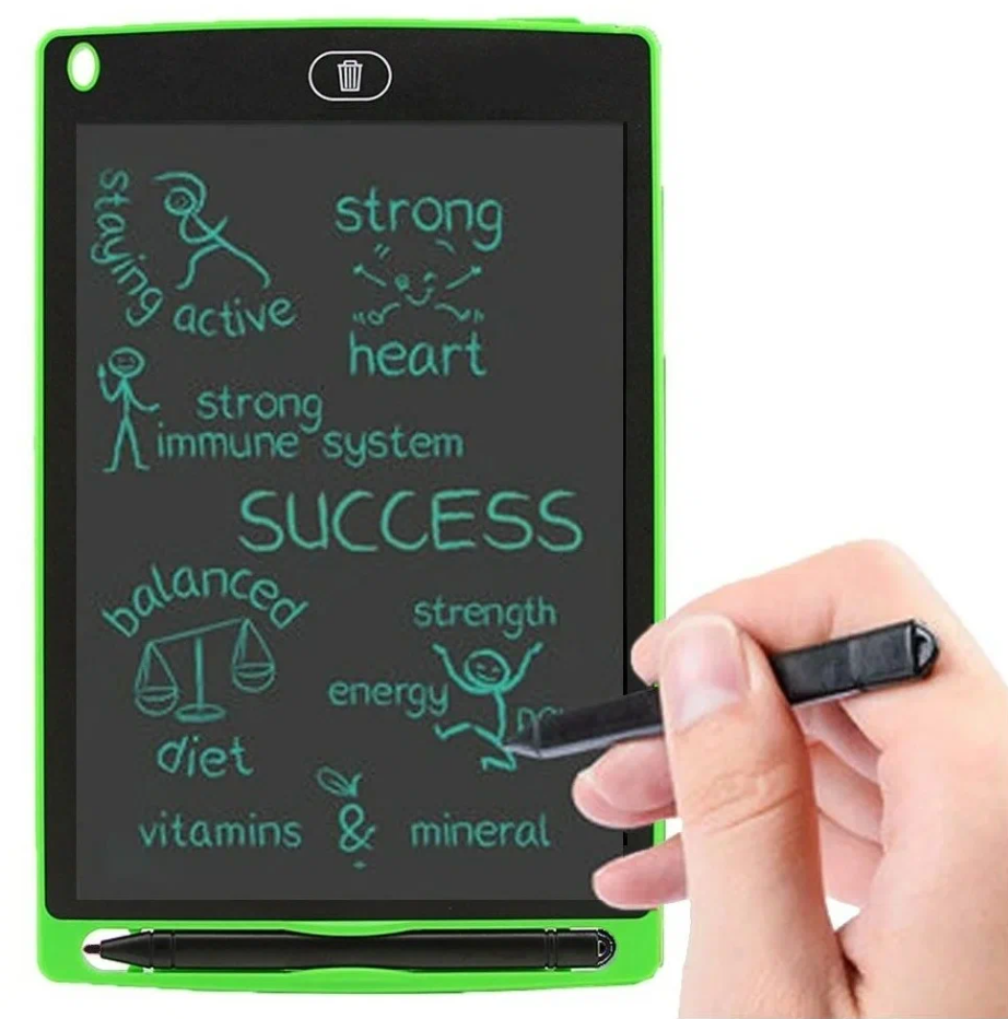 Графический планшет для заметок и рисования LCD Writing Tablet 8'5 зелёный