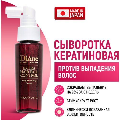 кератиновая сыворотка против выпадения волос moist diane diane perfect beauty 50 мл Moist Diane Perfect Beauty Несмываемая сыворотка с кератином для кожи головы против выпадения и для роста волос, 50 мл