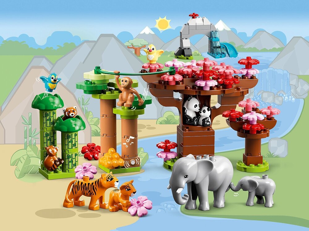 Конструктор LEGO DUPLO "Дикие животные Азии" 10974 - фото №17