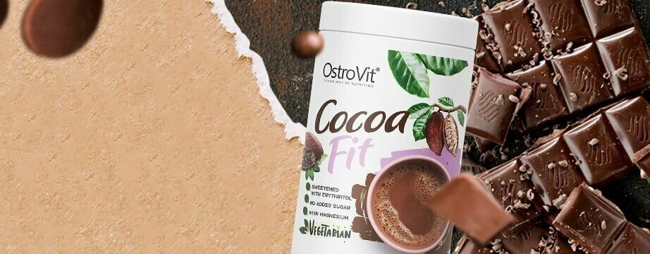 Какао с магнием OstroVit Cocoa Fit Vegeterian 500 г - фотография № 3