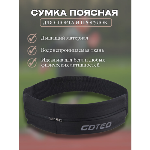 фото Сумка поясная cateo спортивная, черный