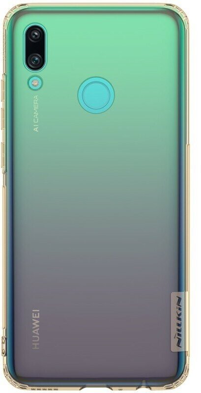 Накладка силиконовая Nillkin Nature TPU Case для Huawei P Smart 2019 / Honor 10 Lite прозрачно-золотистая