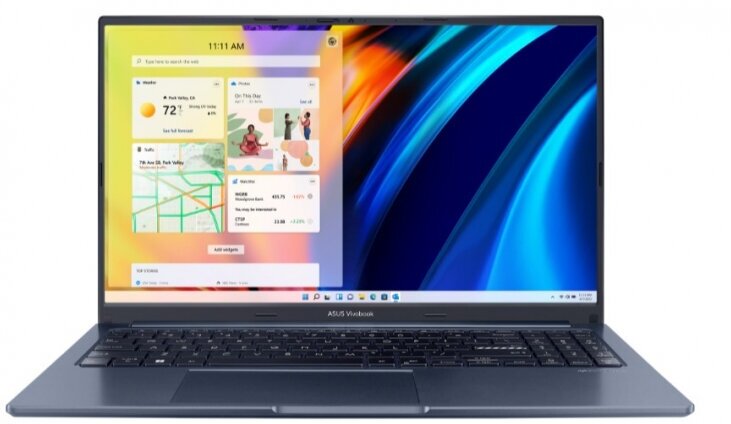 Ноутбук ASUS Vivobook 15X OLED X1503ZA-L1501, 15.6" (1920x1080) OLED/Intel Core i3-1220P/8ГБ DDR4/512ГБ SSD/UHD Graphics/Без ОС, синий (90NB0WY1-M00R80)