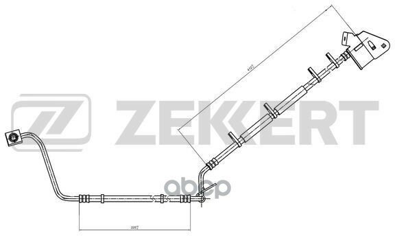 Шланг Тормозной Передний Правый Jeep Grand Cherokee Ii 99- Zekkert арт. bs-9490