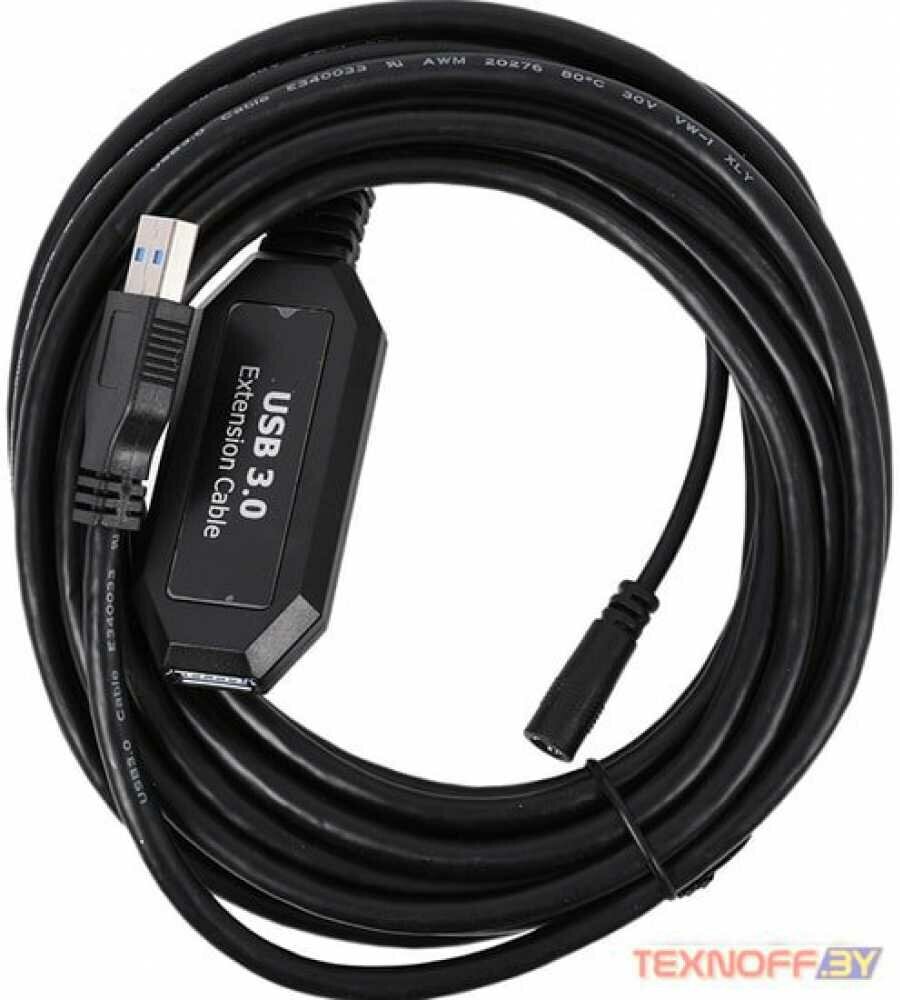 Кабель-адаптер VCOM USB 3.0-repeater, удлинительный активный Af 5м - фото №10