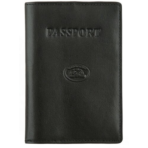 фото Обложка для паспорта tony perotti, натуральная кожа, черный