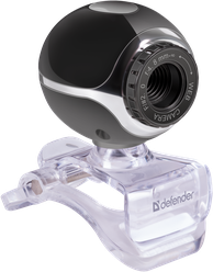 WebCam Defender C-090 (CMOS,0.3Mpx,640*480,30к/с,встр. микрофон,угол 54°,USB 1.4 м) [63090]черный