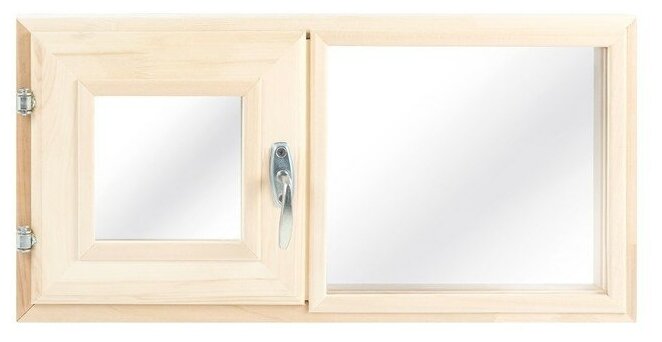 Окно, 30×60см, двойное стекло, двустворчатое липа - фотография № 2