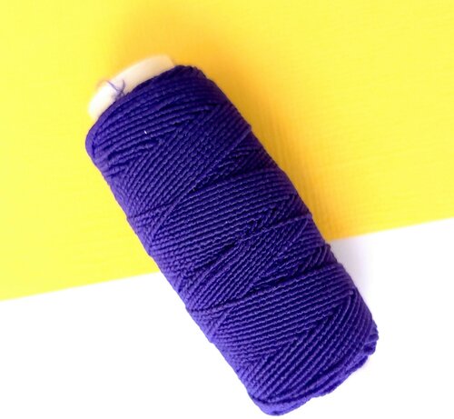 Нитка-резинка спандекс для рукоделия фиолетовый, 25 м