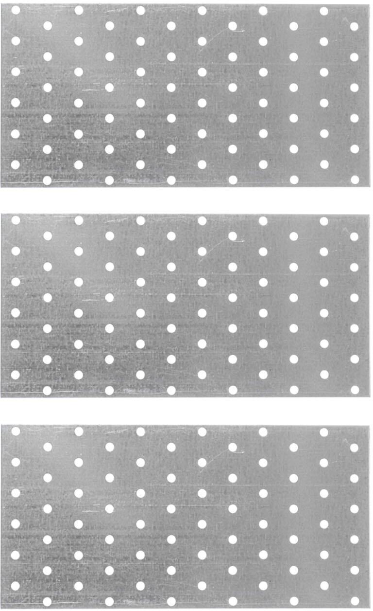 Пластина соединительная оцинкованная 240х120х2.0 мм (3 шт.)