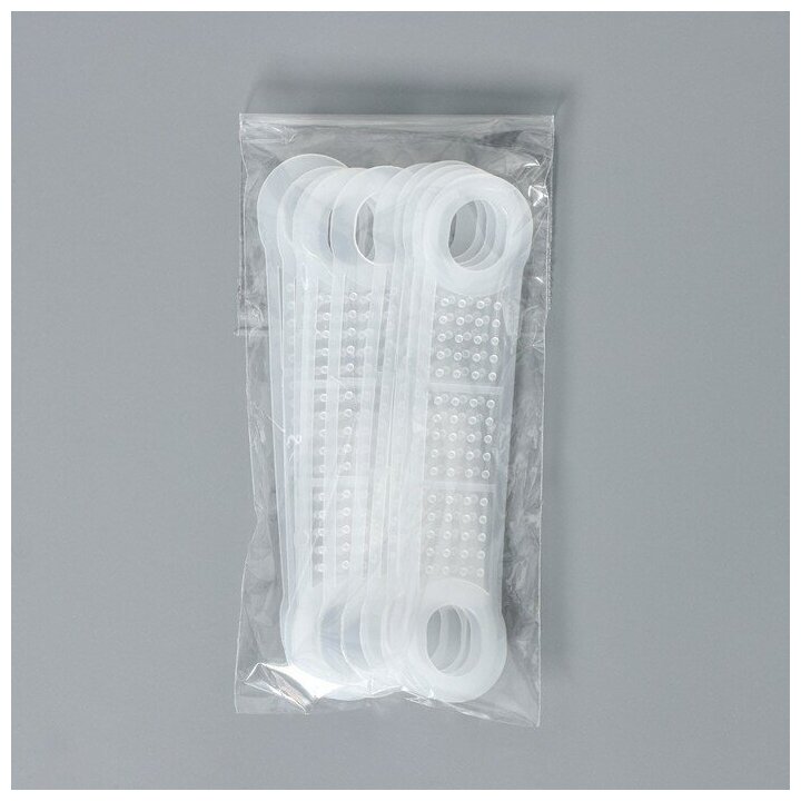 Накладки силиконовые для плечиков, антискользящие, 10 шт, 10×2,2 см - фотография № 11