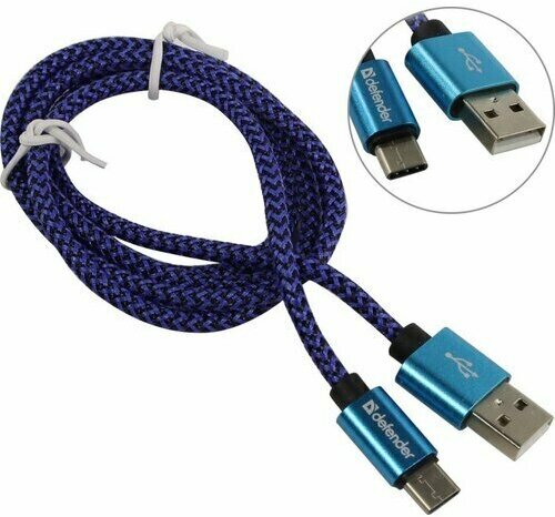 Кабель USB 2.0 A -> Type C Defender USB09-03T PRO