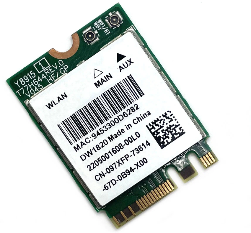 Адаптер WiFi Qualcomm Atheros QCNFA344A (M.2, AC, 867 Mbit/s, 2.4/5Ghz, BT)