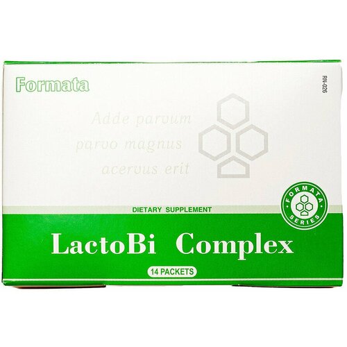 LactoBi Complex Santegra - ЛактоБи Комплекс Сантегра, 14 пакетиков - бифидобактерии, лактобактерии, растворимая клетчатка