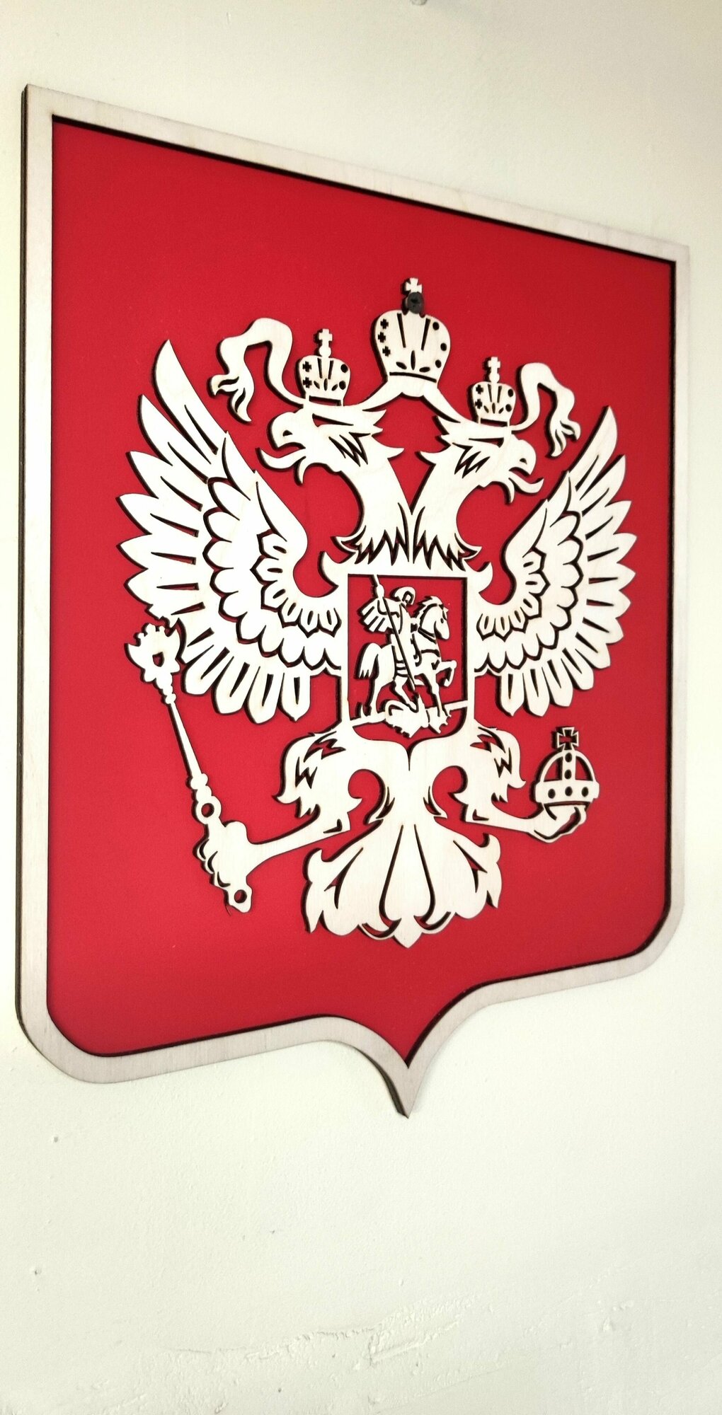 Герб России настенный деревянный