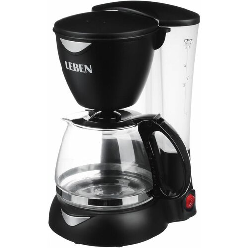 Кофеварка LEBEN 286-024 капельная, 550 Вт, черный кофе молотый eilles kaffee gourmet 0 5 кг