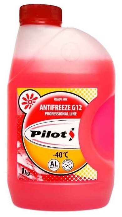 "Антифриз Pilots Red Line 40 G12 Готовый -40c Красный 1 Кг" PILOTS арт. 3208