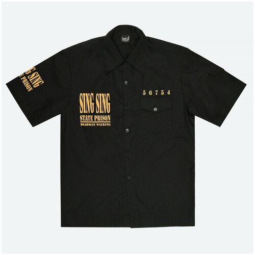 Рубашка тюремная LANCIA американская тюрьма штата присон номер заключенного 690000 роба арестанта подарок мужчине психу байкеру костюм на хеллоуин взрослый