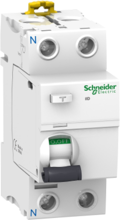 IID 2Р 25A 300mA AC Блок утечки тока 2-полюсный, 25A, 300mA, тип АC (УЗО) Schneider Electric, A9R44225