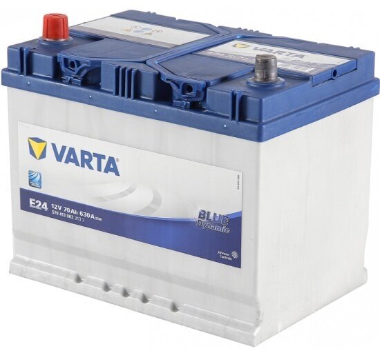 Аккумулятор Varta E24 Blue Dynamic 570 413 063, 261x175x220, прямая полярность, 70 Ач