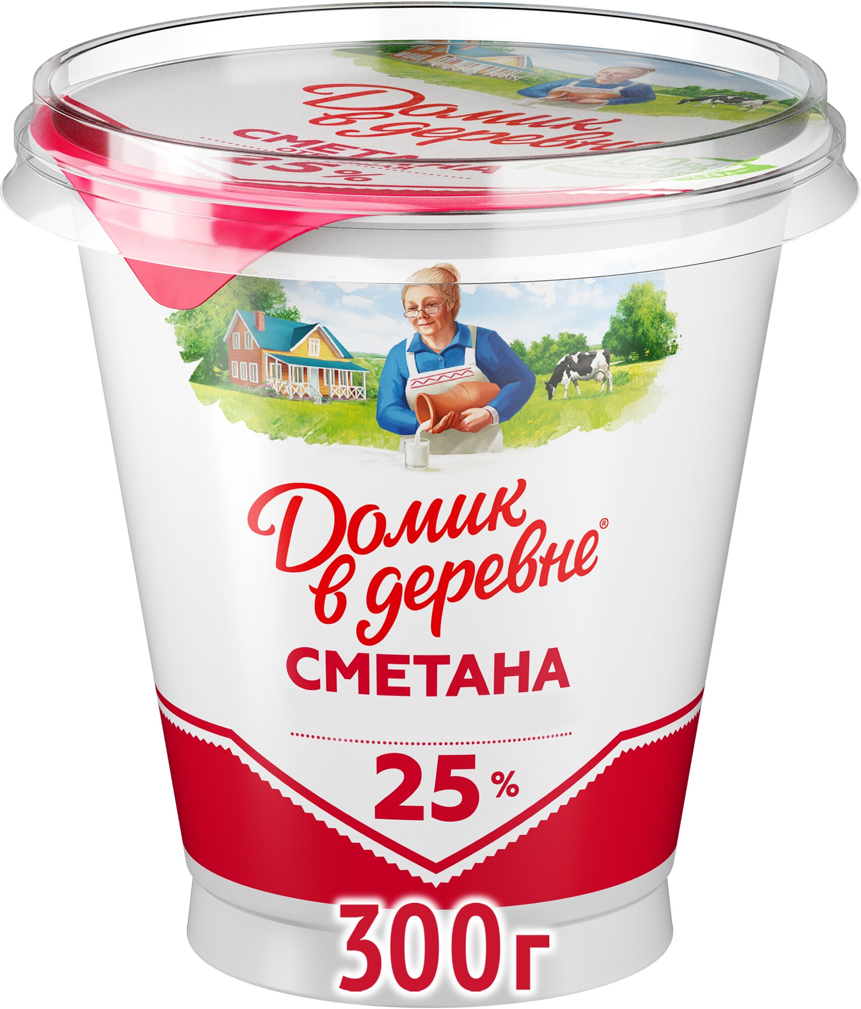 Сметана Домик в деревне 25% 300г