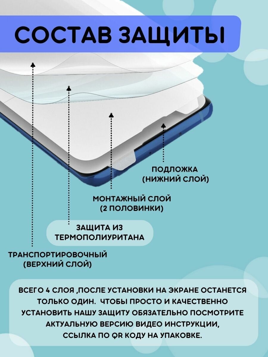 Гидрогелевая полиуретановая пленка на Realme 10, пленка защитная Реалми 10, реалми десять - фотография № 8